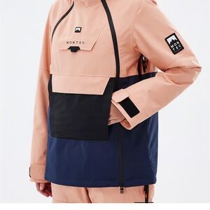 Montec Women's Ski Jacket - Peach and Black